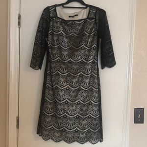 Alex Marie Black lace dress in size 4